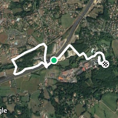 Bidart greenway walking route map in Arbonne