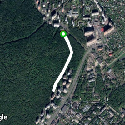 Тропа через лес, 3км