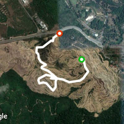 Bukit Bunga Raya walking route map in Changlun