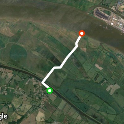 Carris road to the Loire. walking route map in Frossay