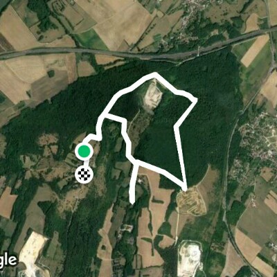 Roland mount walking route map in Authume