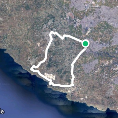 Zebbug Dingly Rabat walking route map in Ħaż-Żebbuġ