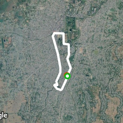 Paws walking route map in Imphal