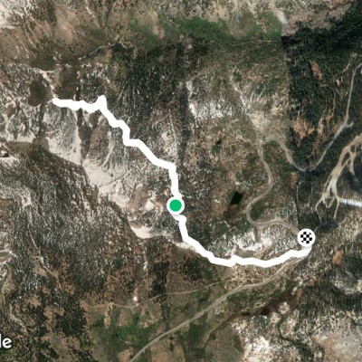 Hike from Mt Rose Peak parking to Waterfall