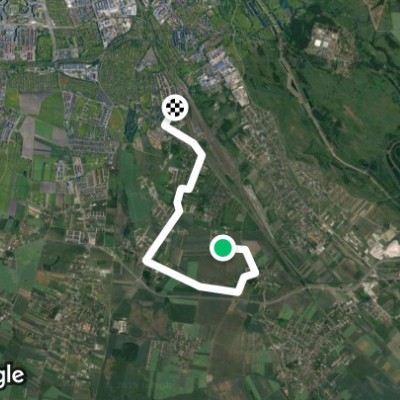 Bieńkowicki Park walking route map in Zacharzyce