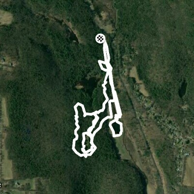 Sunny  Brook State Park walking route map in Torrington