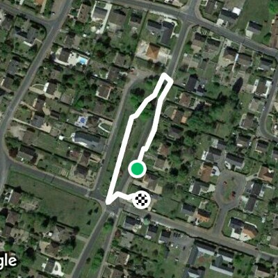 Rue George Sand autour de la mare et retour