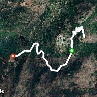 Devrayanadurga road walking route map in Urdigere