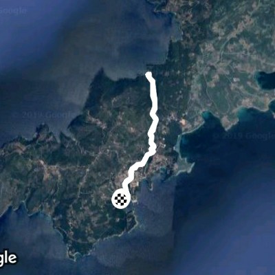 Patitiri - Tsoukalia Alonnisos (Greece) walking route map in Patitiri