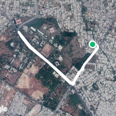 Route near Siddhivinayak Nagar walking route map in Amravati