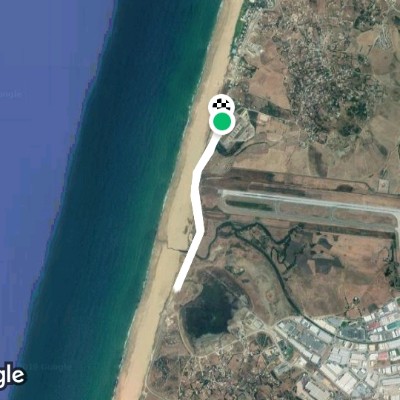 Sidi kasam walking route map in Tanger