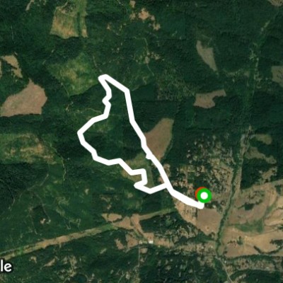 Eclipse loop walking route map in Corvallis