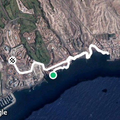 Golf del Sur to Los Abrigos and back.