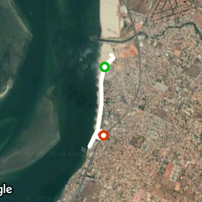 Screenplay by Edgar Florindo walking route map in Luanda