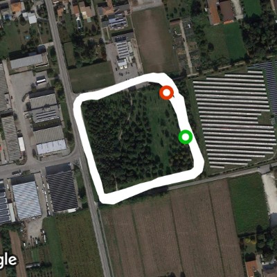 Baden Powell Park walking route map in Galliera Veneta