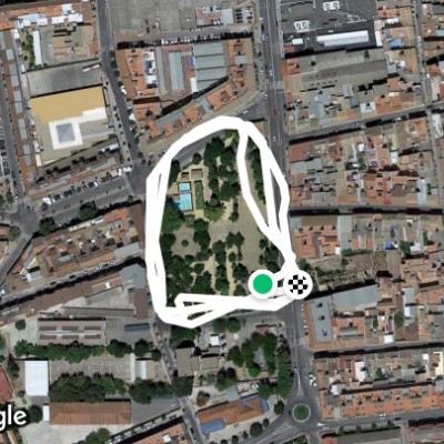 Rojas Walk walking route map in Lucena