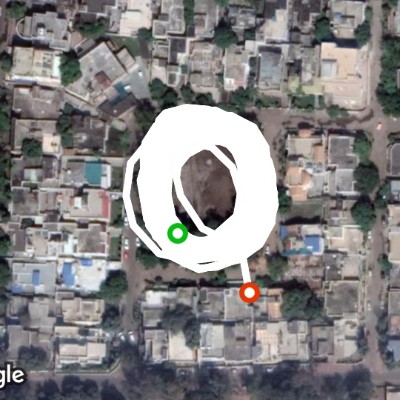 Walking walking route map in Bhopal