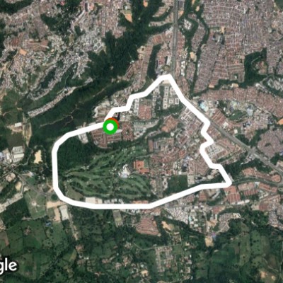 Fosunab route. walking route map in Floridablanca