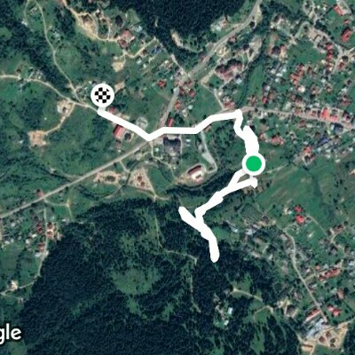 Park them. St. Panteleimon the Healer walking route map in Skhidnytsya