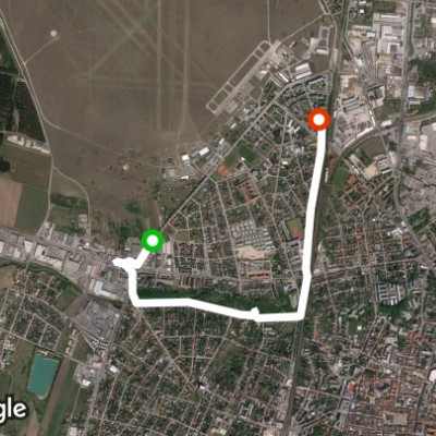 Schmuckerau walking route map in Wiener Neustadt