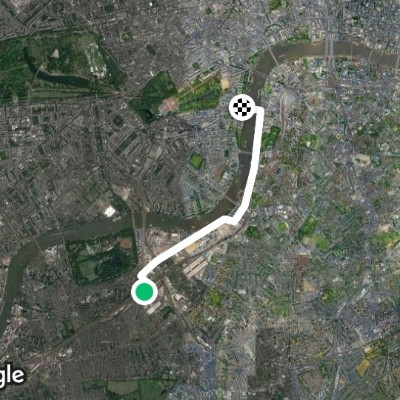 Queenstown Rd station to Westminster Underground.