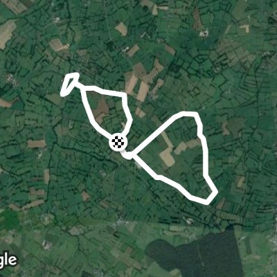 Floyon walking route map in Floyon