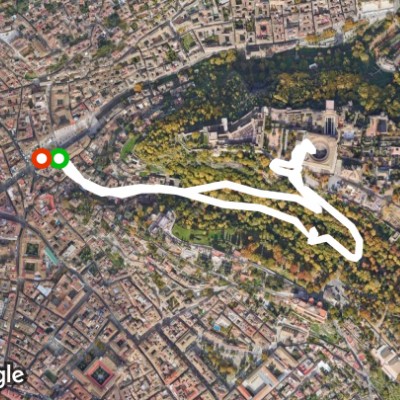 Alhambra Granada por jardines