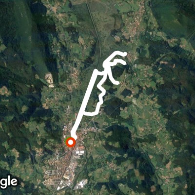 Ría Gernika, courtyard, district, Gernika walking route map in Uarka