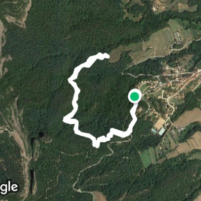 Camp walking route map in Vilanova de Sau