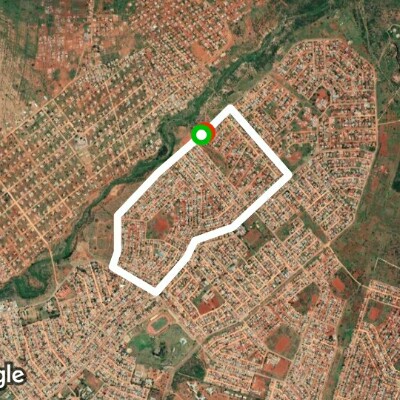 DT Rampola Street walking route map in Mokopane