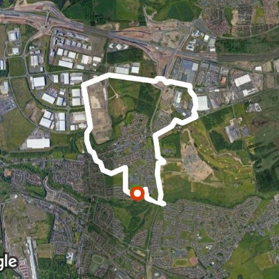 Route near Holytown walking route map in Newarthill