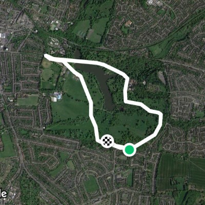Fashion Park 5k walking route map in Downswood