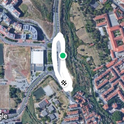 Naide Gomes Multisport Center walking route map in Olival Basto