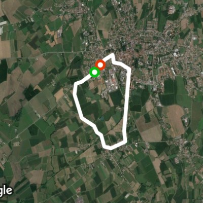 Savorgnano walking route map in San Vito al Tagliamento