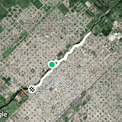 3 ride ride / ⁴ walking route map in Olavarría