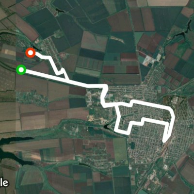 Sonelnikov walking route map in Raivka