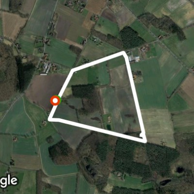 Small round walking route map in Rahden