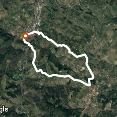 Tavarnuzze Impruneta Baruffi walking route map in Baruffi