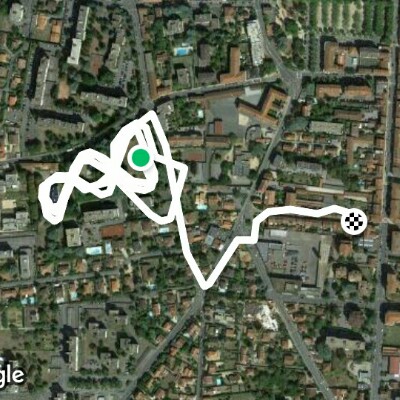 Vermorel Park walking route map in Villefranche-sur-Saône