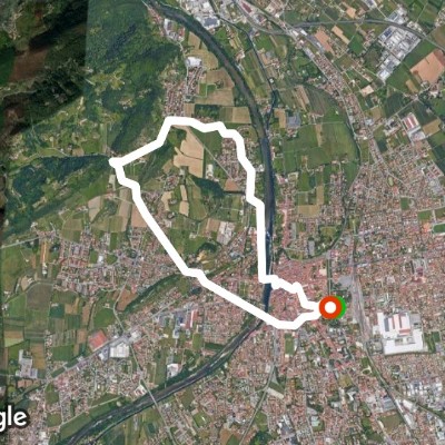 Bassano walking route map in San Giuseppe