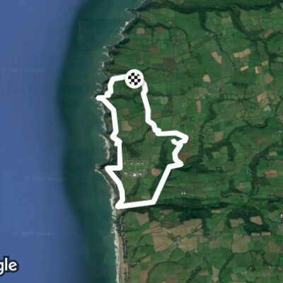 The Vicar of Morwenstow walking route map in Shop