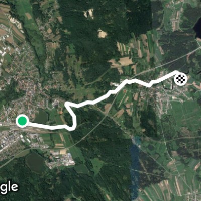 Children's friends playground walking route map in Schrems