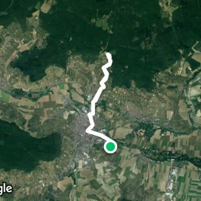 The old Champillon road walking route map in Chouilly