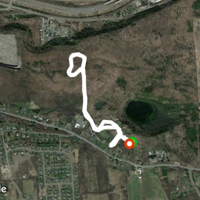 Mildred faust walking route map in Jamesville