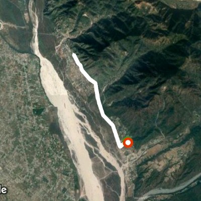 Bhopalpani - Saura 27July 19 walking route map in Bhopalpani Grant