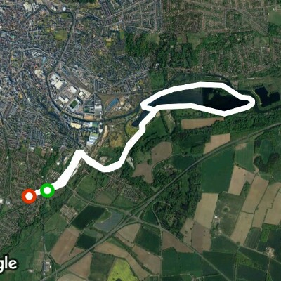 Witlingham Country Park walking route map in Trowse Newton