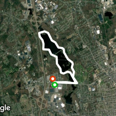 DW BROCKTON walking route map in Brockton