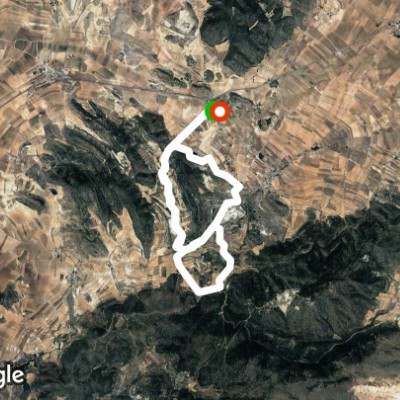 Little brother walking route map in Monòver