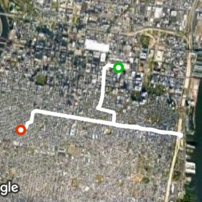 Route near Graduate Hospital:  walking route map in Camden