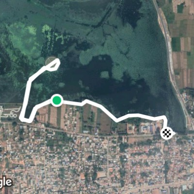 Nalvadi Krishna raja vodeyar park walking route map in Malavalli